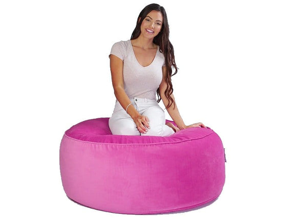 Bella Velvet Ottomans Pink
