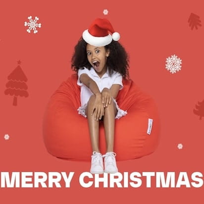 Promotional image of bean bag chair