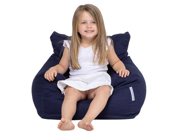 Coco Kids Bean Bag Chairs Navy Blue