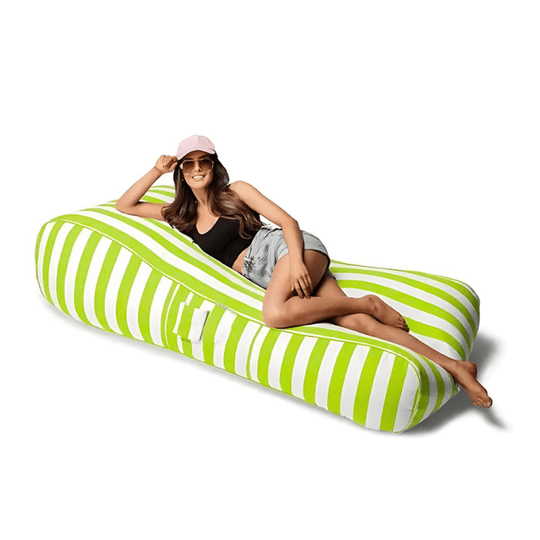 Malibu Lounger Lime Stripes