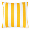 yellow striped outdoor cushion